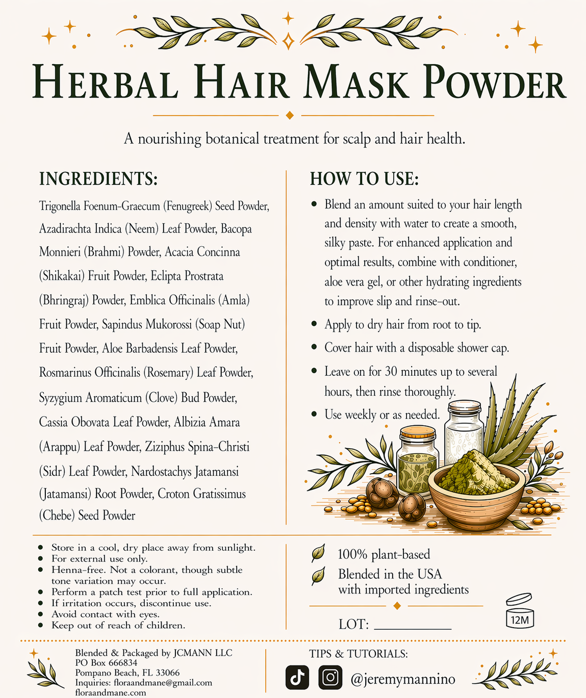 Botanical Hair Mask Blend